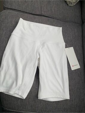 lululemon athletica White High-Rise Bike Shorts
